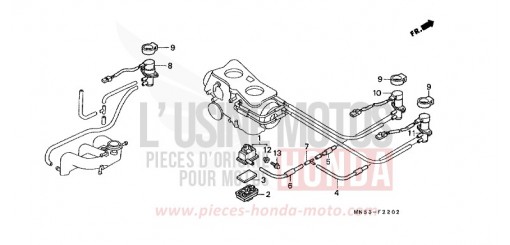 ELEKTROMAGNET VENTIL/ ZUSATZ-LUFTFILTER (3) GL1500L de 1990